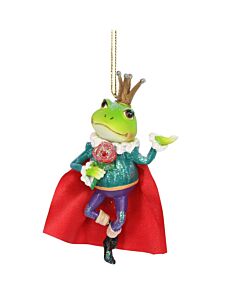 Gisela Graham Frog Prince Resin Decoration 11cm